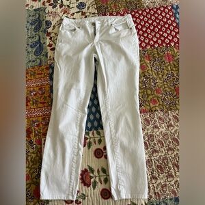 Crown & Ivy White Ankle Jeans 8
